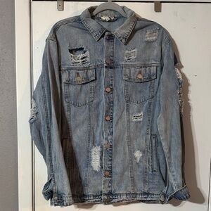 Umgee Distressed Denim Jacket